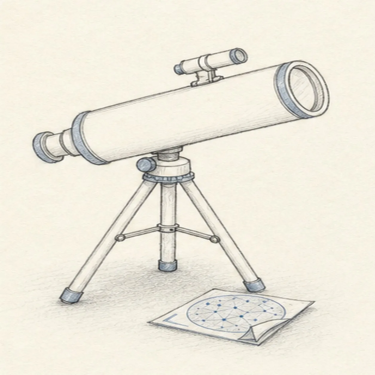 Shade the chart and lens stage for how to draw a telescope