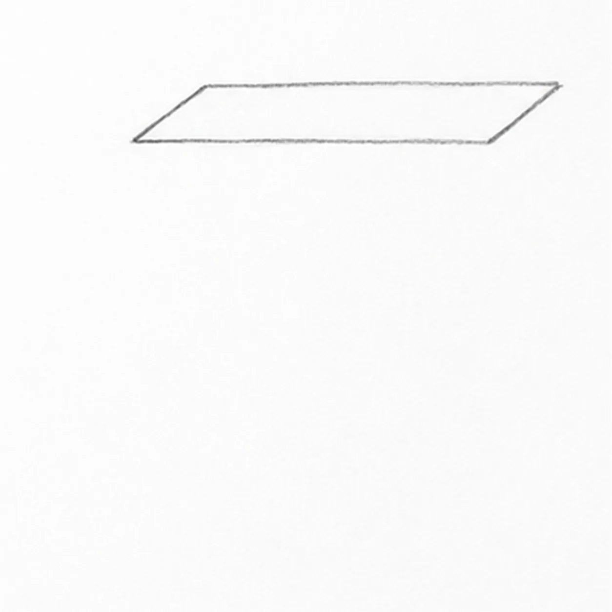 Draw the flat striking face stage for how to draw an anvil
