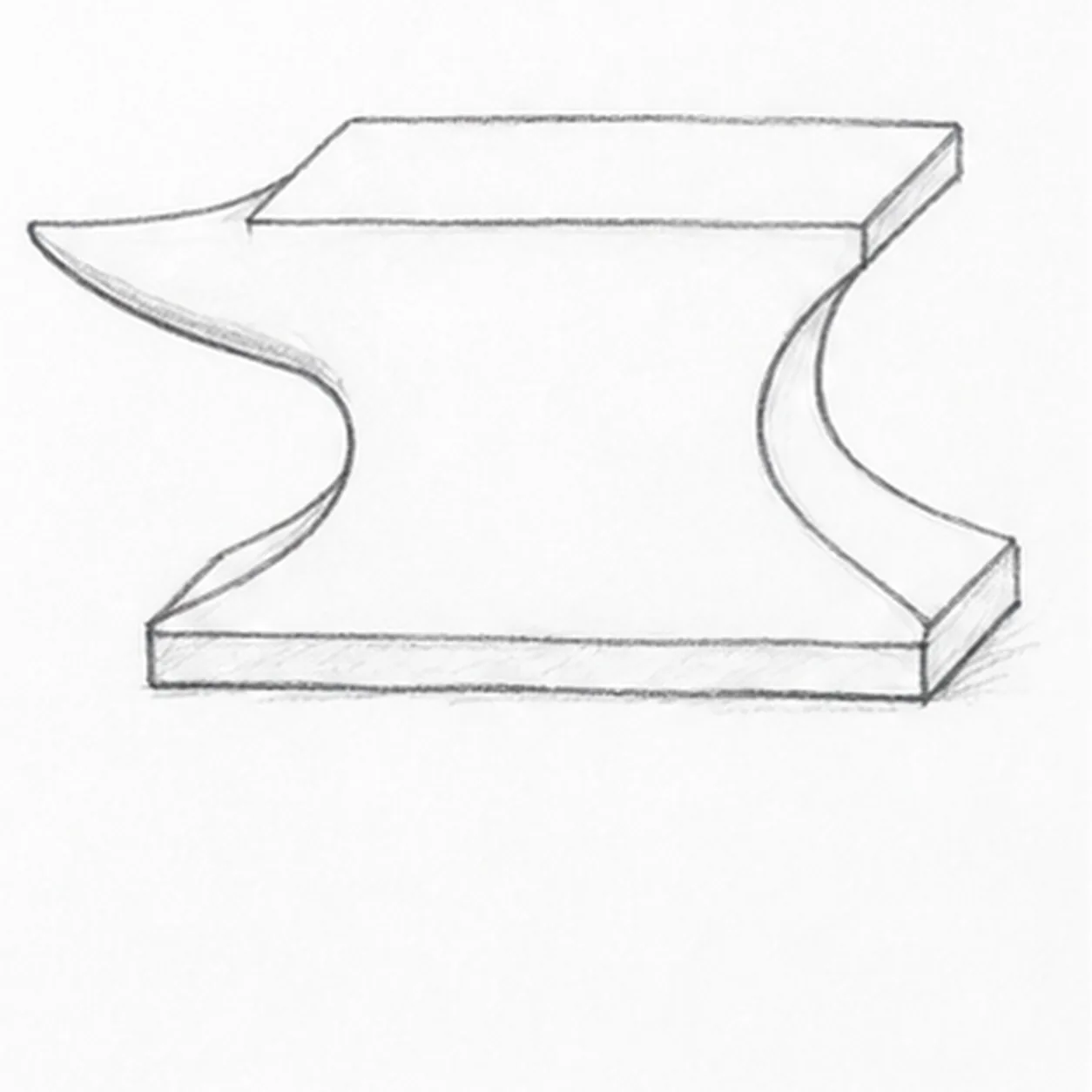 Build the waist and heavy base stage for how to draw an anvil