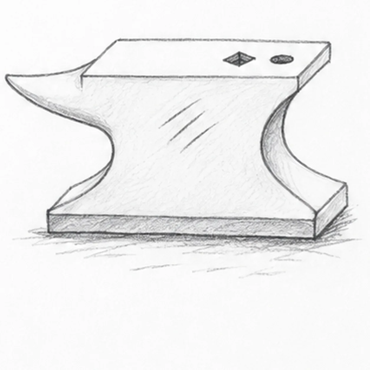 Add the tool holes and wear stage for how to draw an anvil