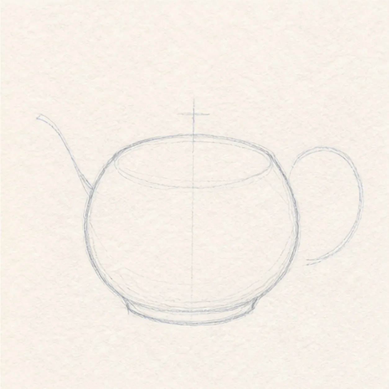Shape the ceramic body stage for how to draw a ceramic teapot