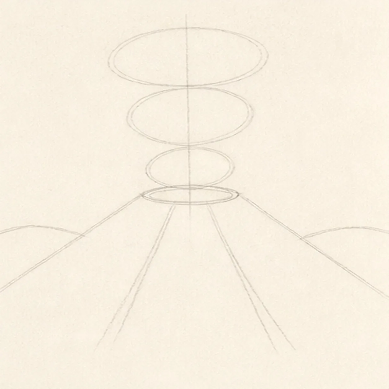 Map the cone and eruption stage for how to draw a volcano