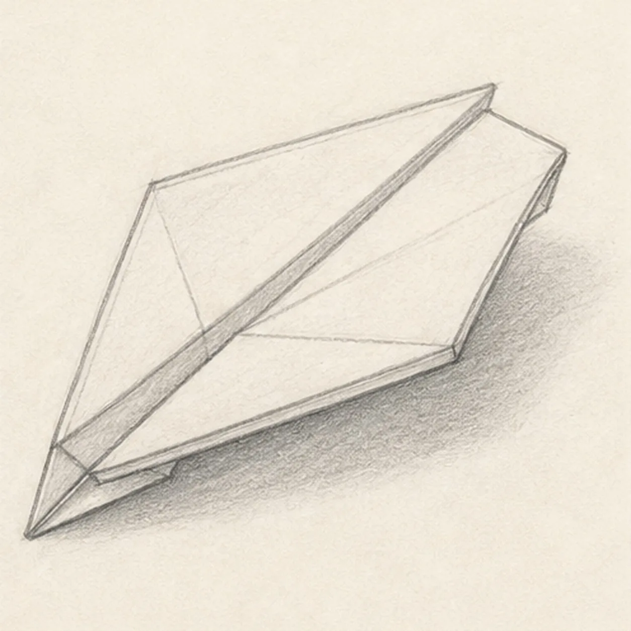 Add paper thickness stage for how to draw a paper airplane