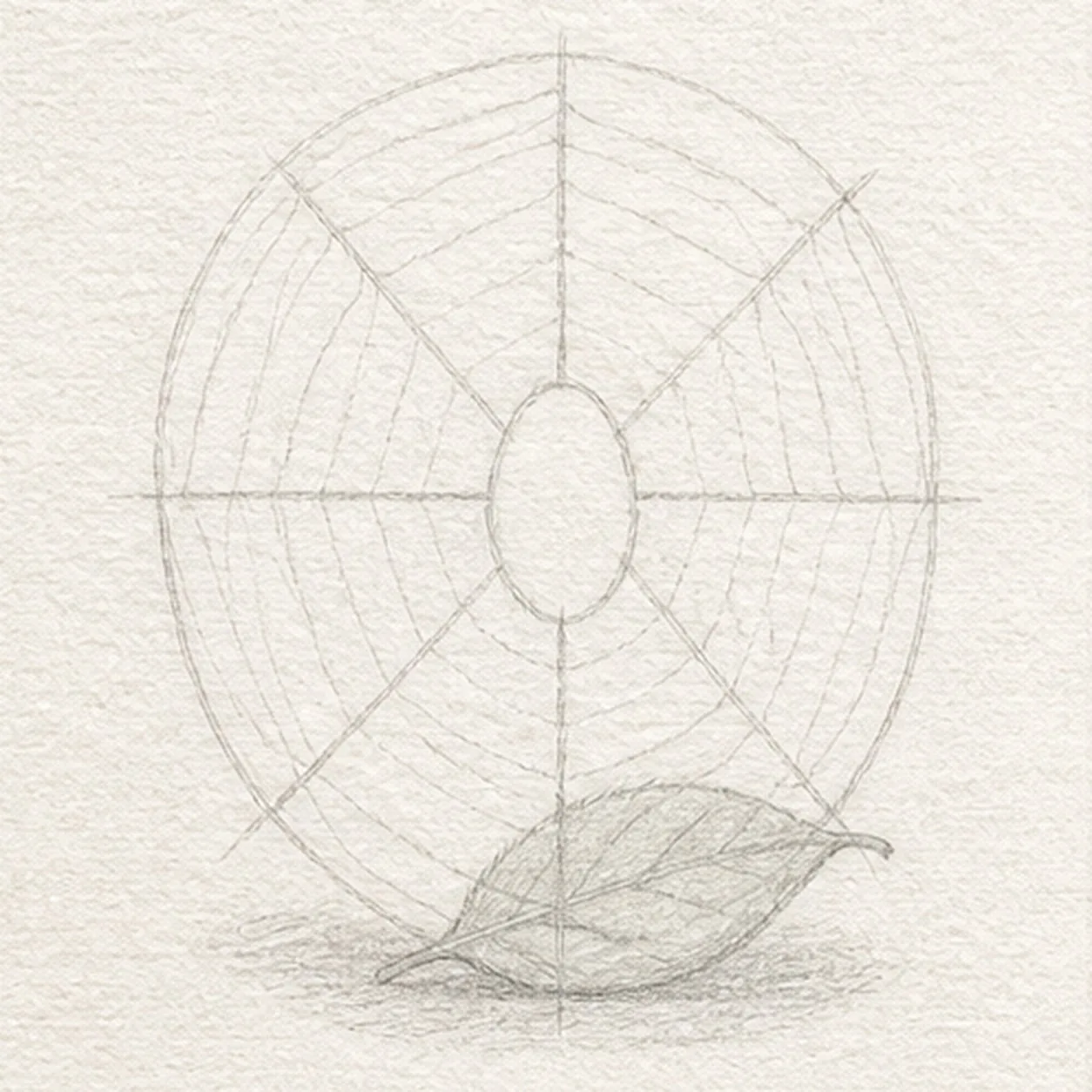 Spin the web stage for how to draw a garden spider
