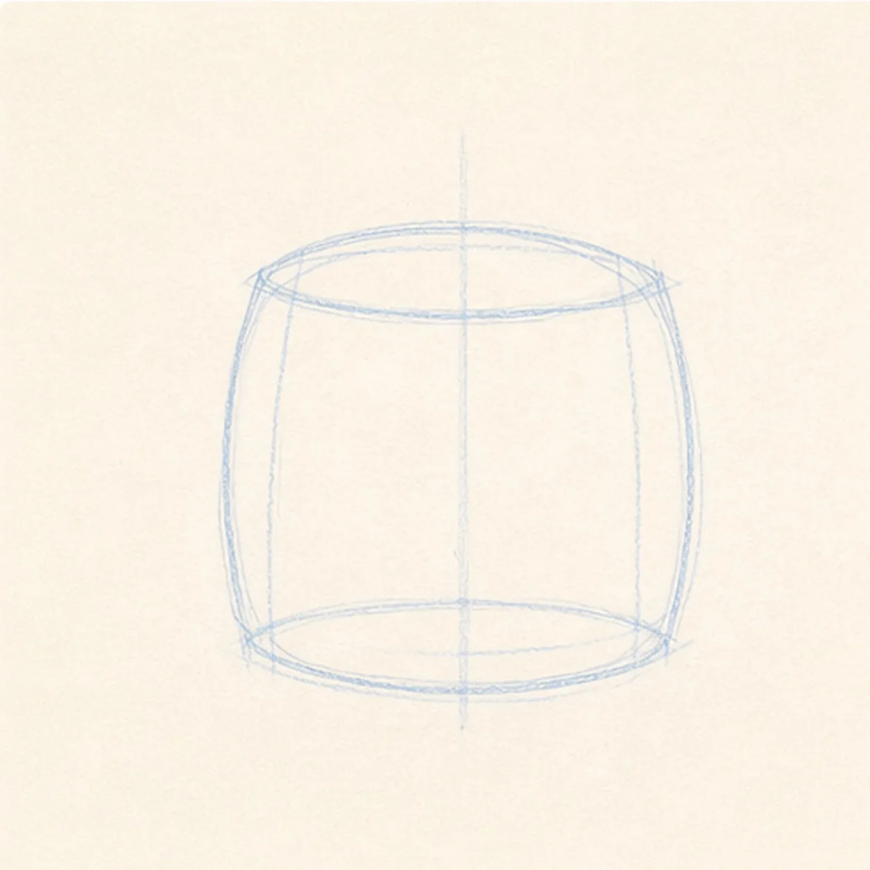 Block in the can body stage for how to draw a garden watering can