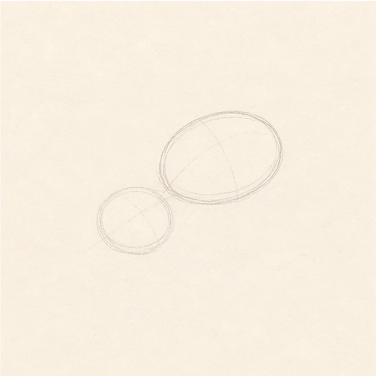 Place bee and flower guides stage for how to draw a honeybee