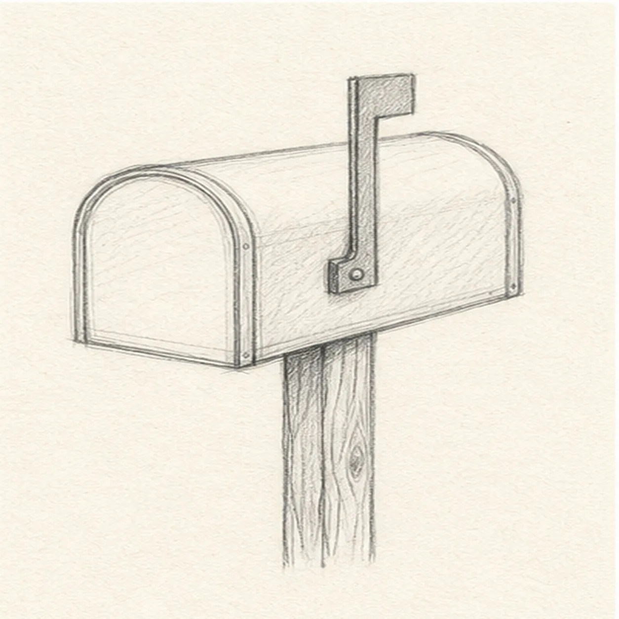 Raise the flag stage for how to draw a mailbox