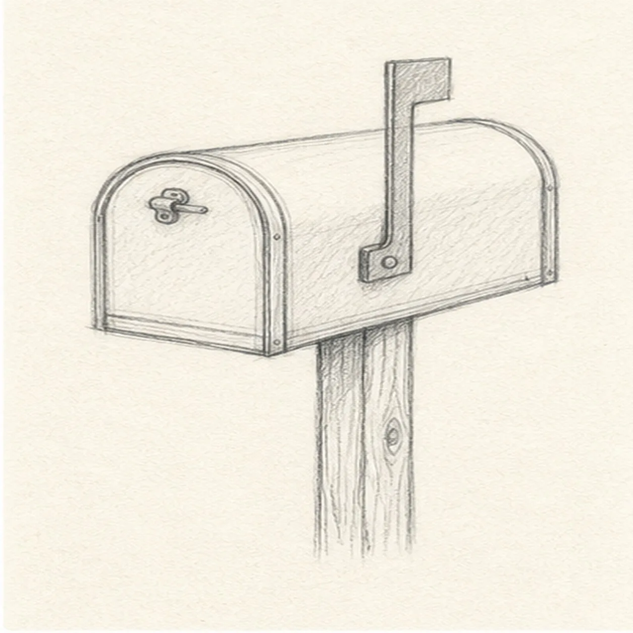 Mark the hardware stage for how to draw a mailbox