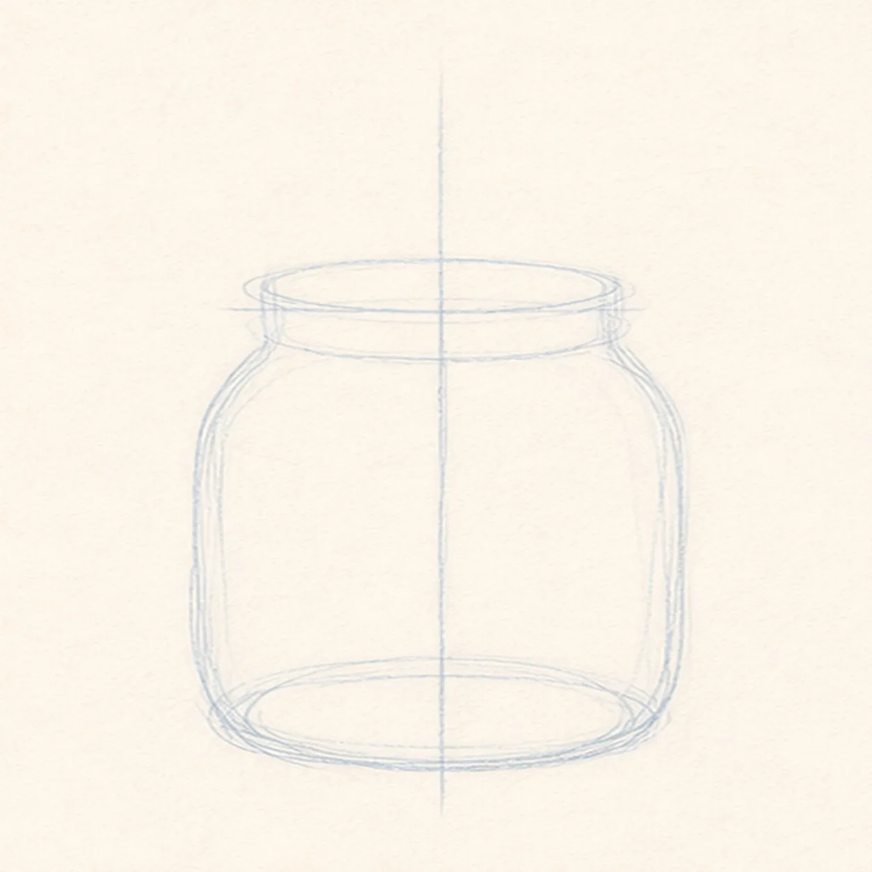 Place the jar guides stage for how to draw a sparkler jar