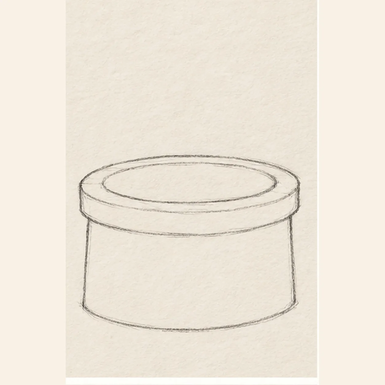 Shape the well opening stage for how to draw an old stone well with a bucket