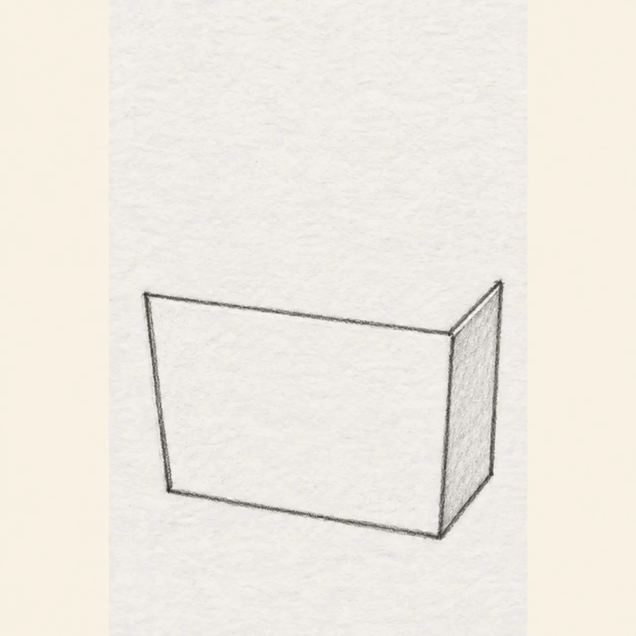 Shape the carton front stage for how to draw an open box of crayons