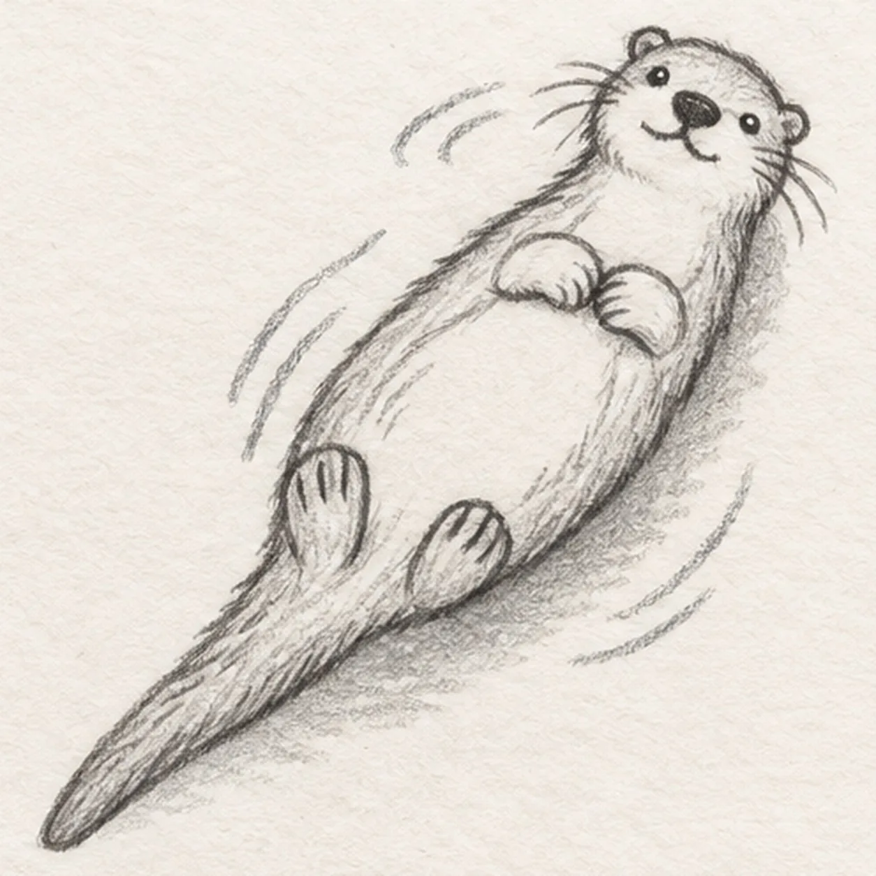 Float it on the river stage for how to draw a floating river otter