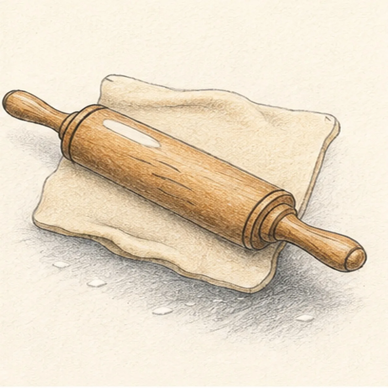 Build cylindrical depth stage for how to draw a rolling pin