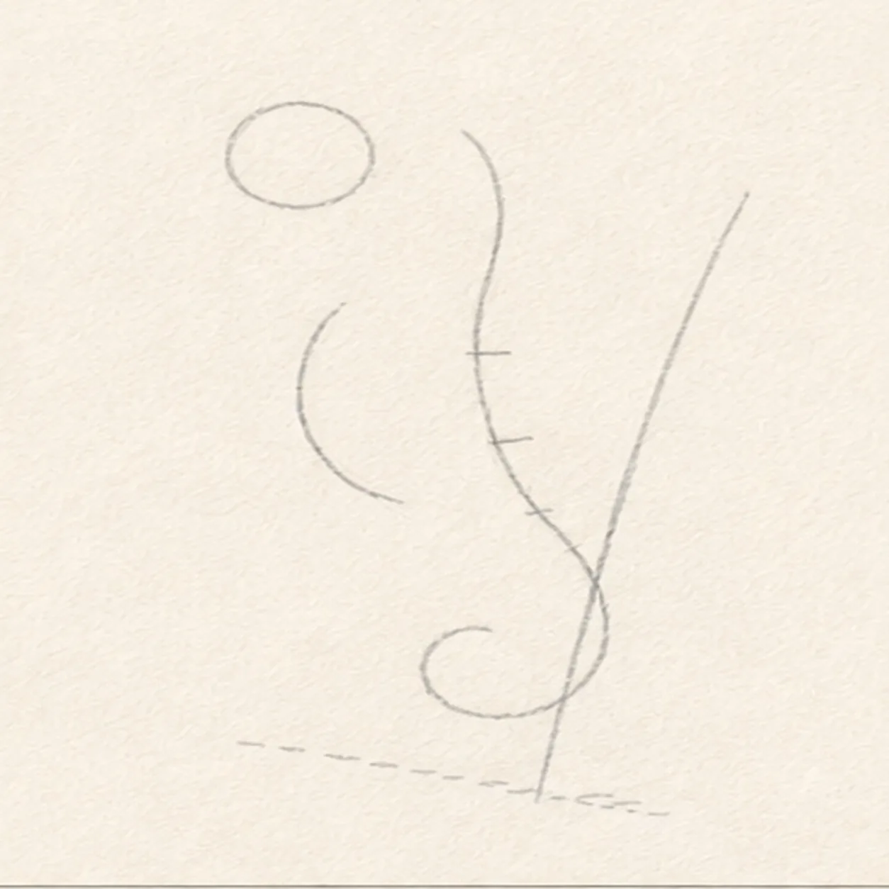 Map the seahorse and grass stage for how to draw a seahorse