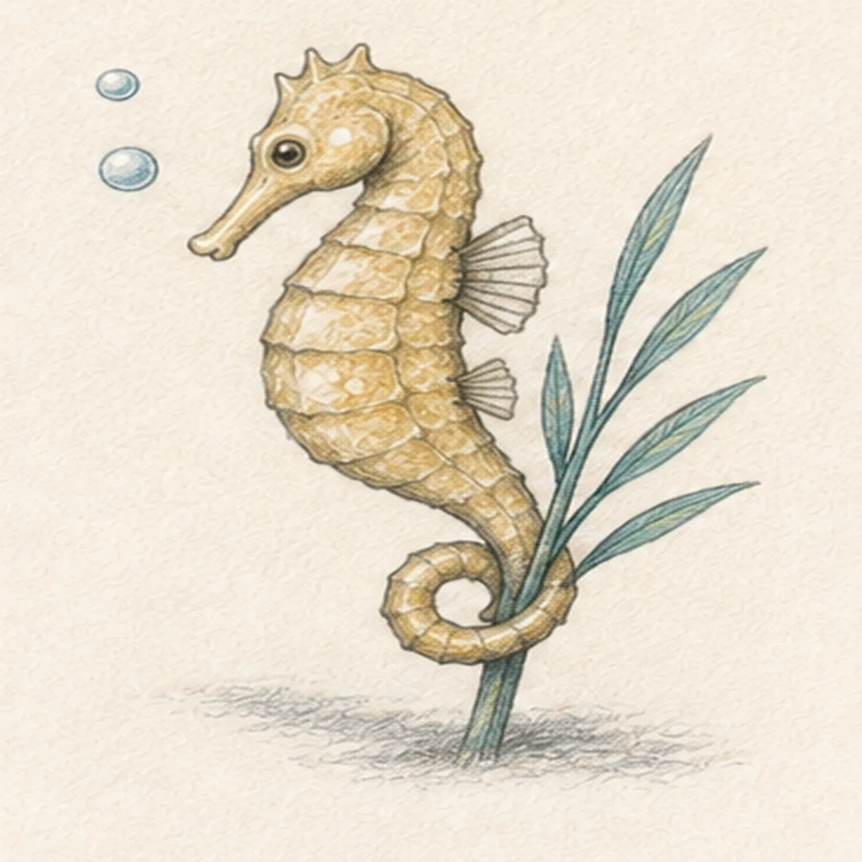 Build plate and fin texture stage for how to draw a seahorse