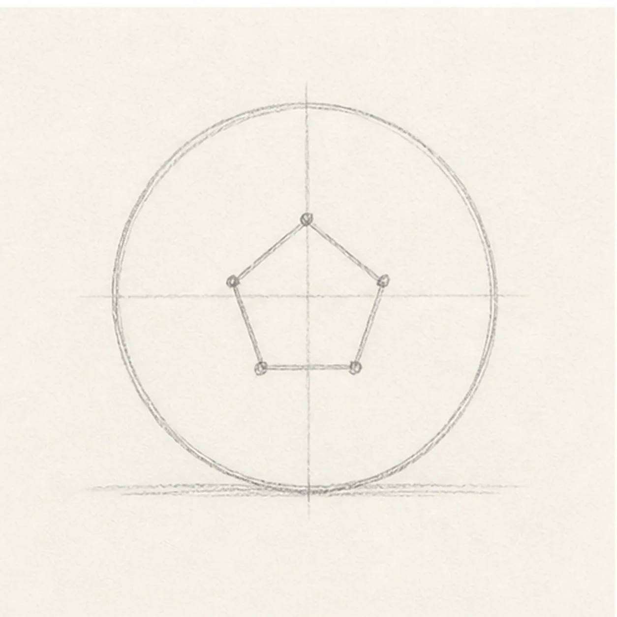 Place the center pentagon stage for how to draw a soccer ball