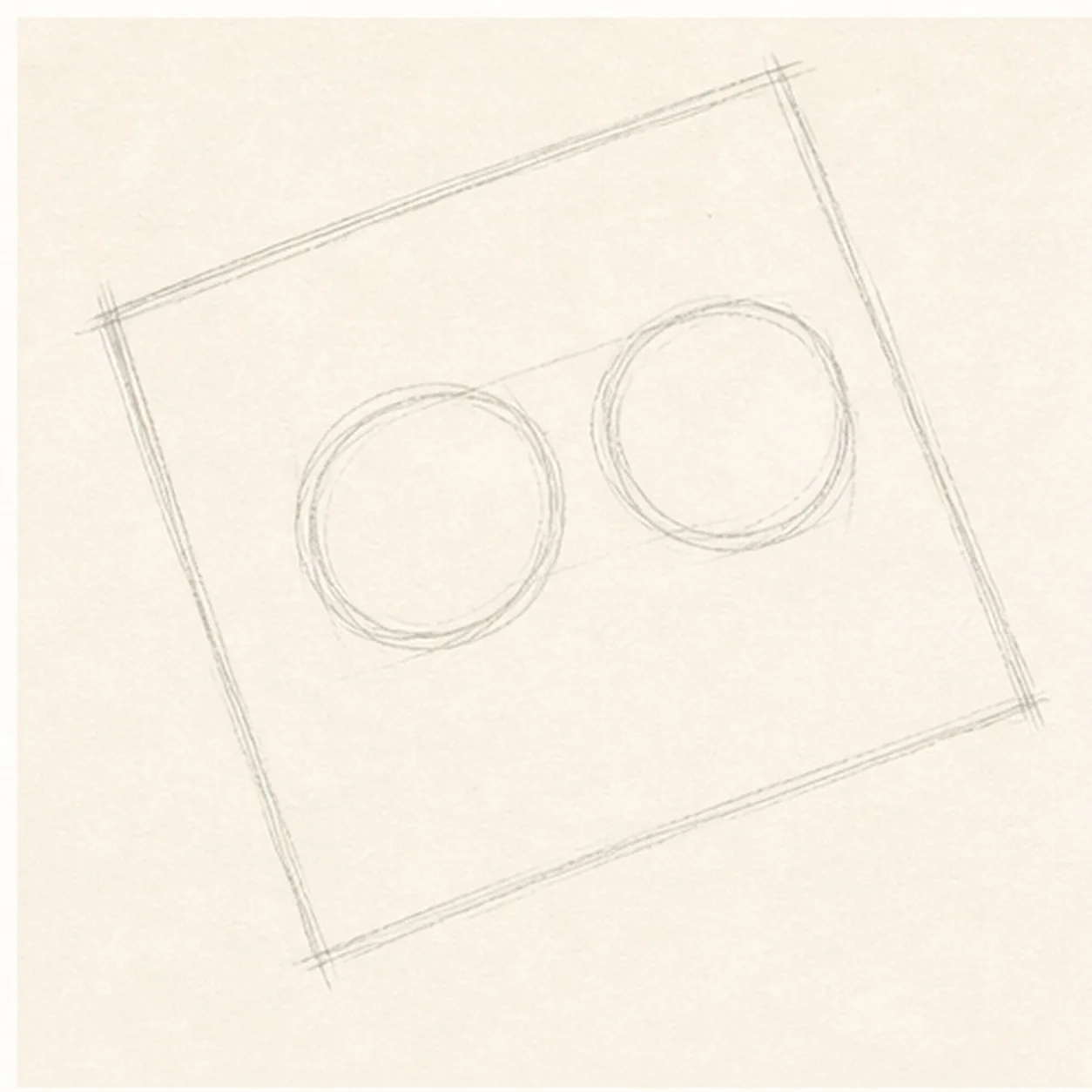 Place the towel and lenses stage for how to draw sunglasses on a towel