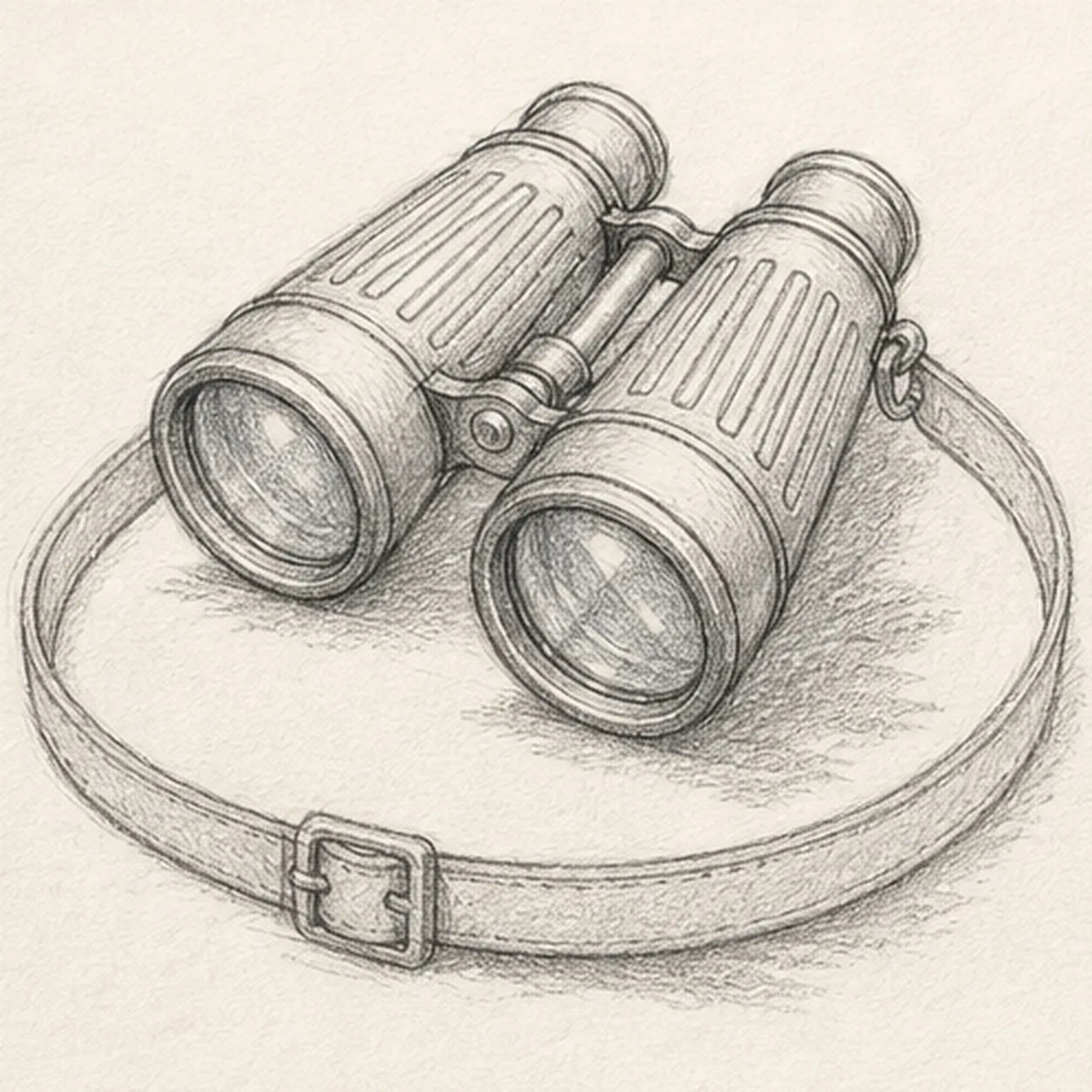 Build the field textures stage for how to draw vintage binoculars