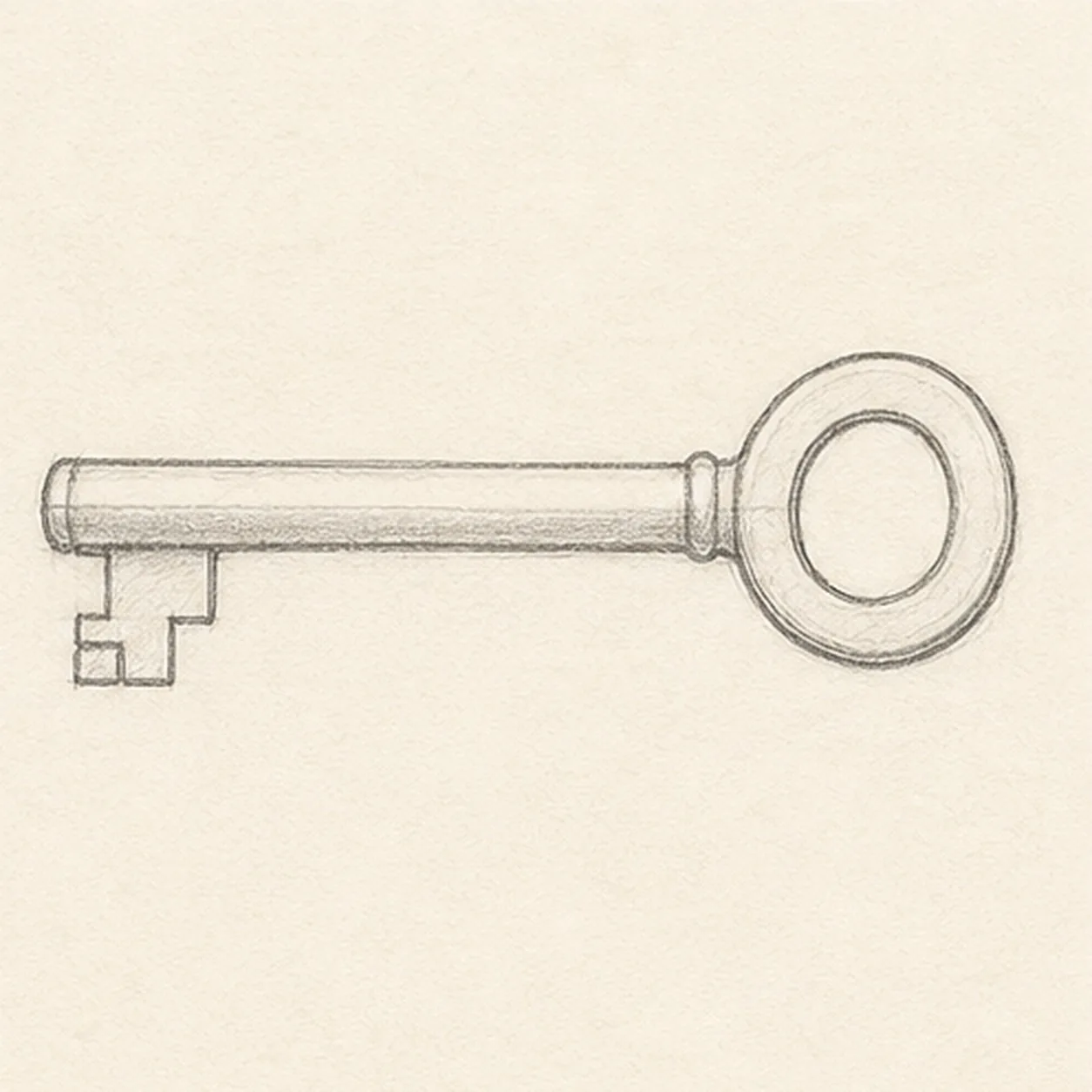 Open the bow stage for how to draw a vintage key