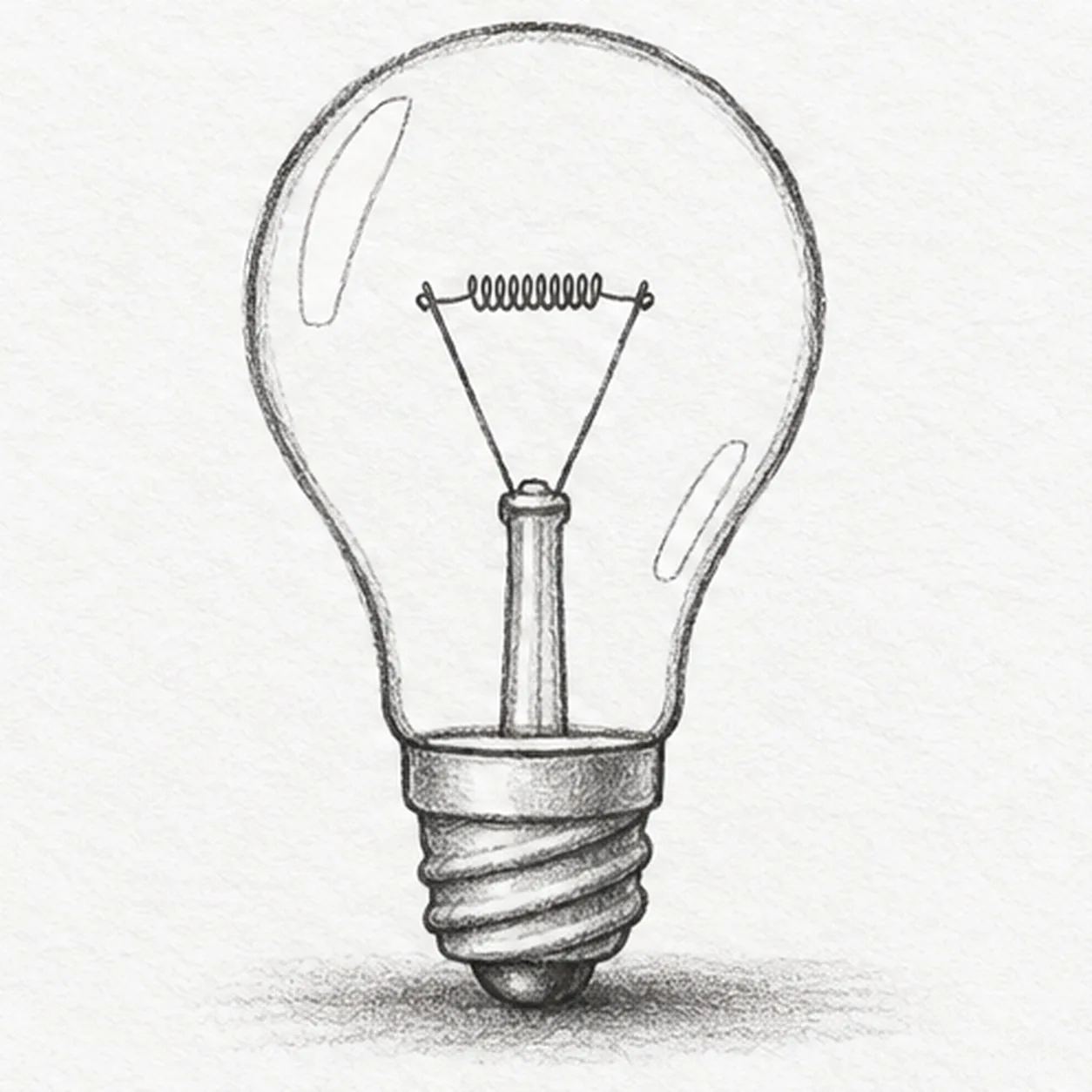 Reserve the glass reflections stage for how to draw a vintage light bulb