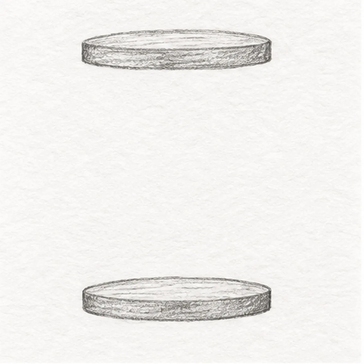 Place the wooden plates stage for how to draw a wooden hourglass with sand